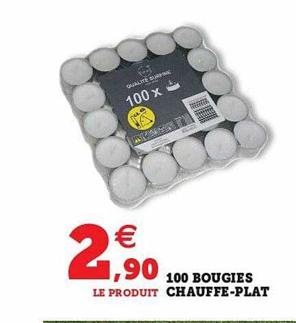 100 bougies chauffe-plat