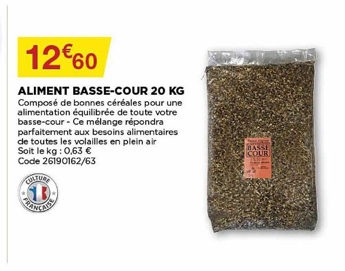 aliment basse-cour 20 kg