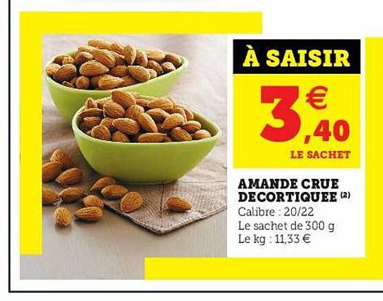 Amande Crue Décortiquée