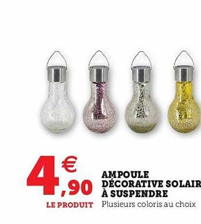 ampoule décorative solaire à suspendre