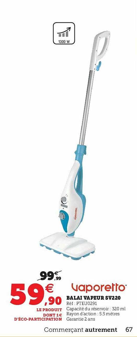 balai vapeur sv220 vaporetto