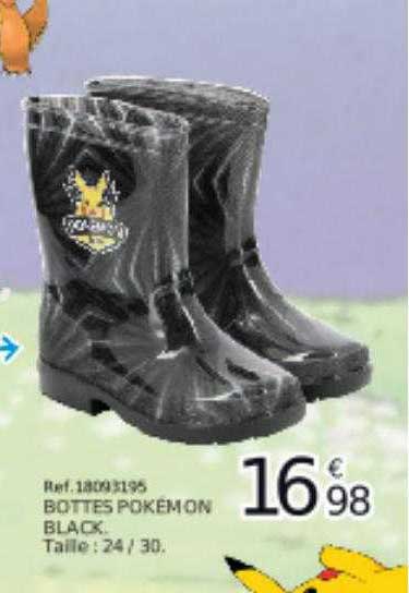 Bottes Pokémon Black