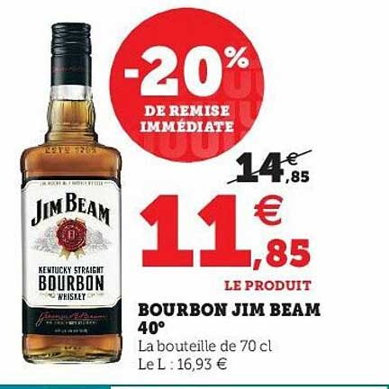 bourbon jim beam 40°