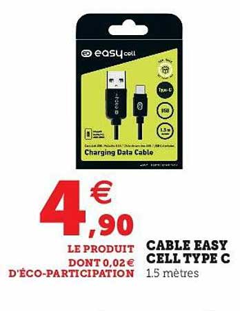 câble easy cell type c