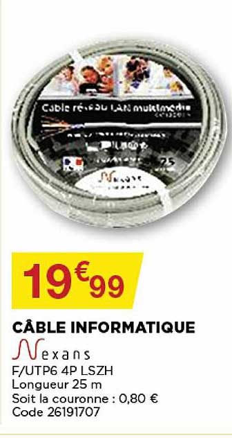 câble informatique nexans