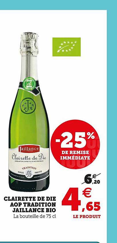 clairette de die aop tradition jaillance bio