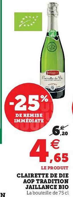 clairette de die aop tradition jaillance bio