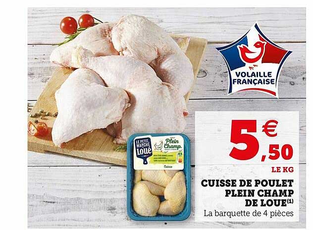 cuisse de poulet plein champ de loué