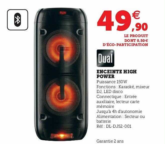 enceinte high power dual