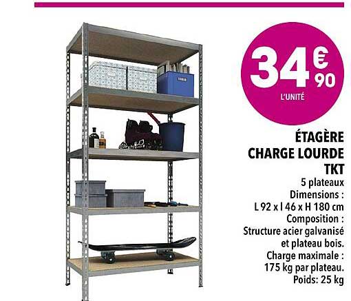 étagère charge lourde tkt