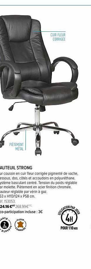 Fauteuil Strong