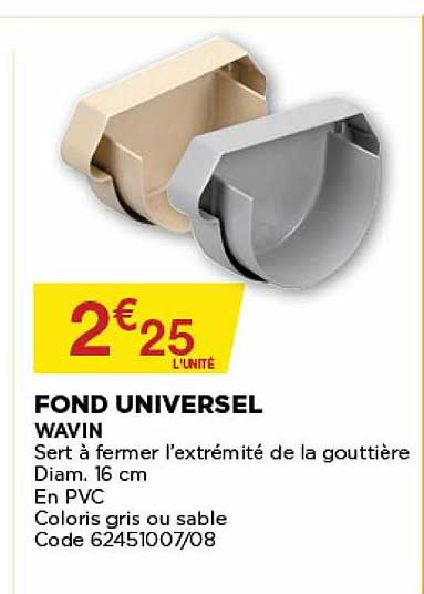 fond universel wavin