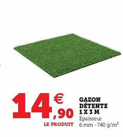 gazon détente 1 x 3 m