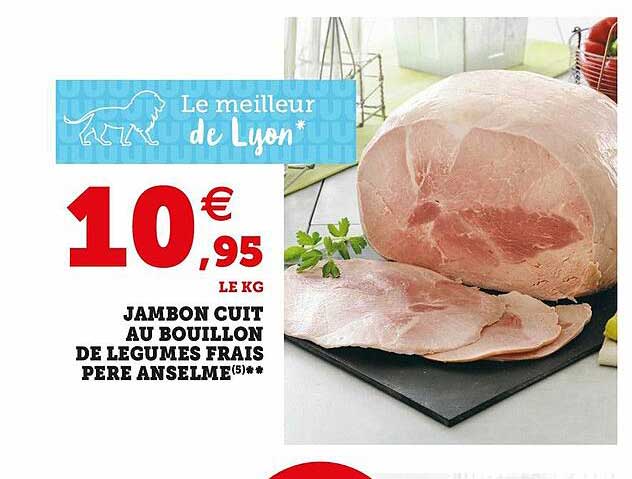 jambon cuit au bouillon de légumes frais père anselme