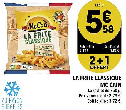 la frite classique mc cain