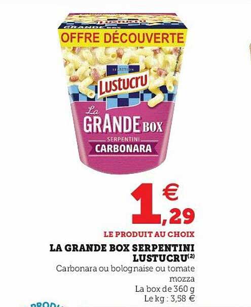 La Grande Box Serpentini Lustucru