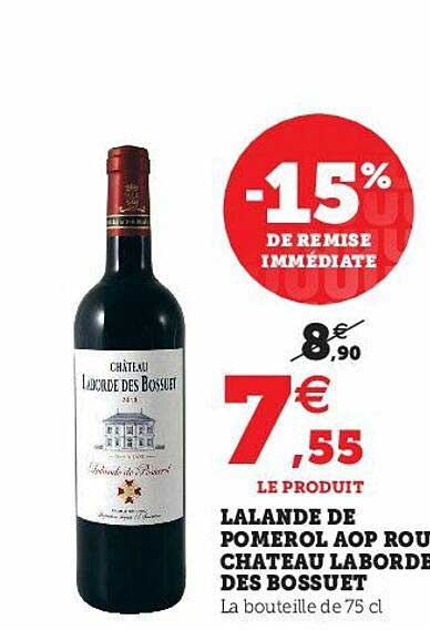 lalande de pomerol aop rouge château laborde des bossuet