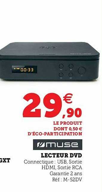 lecteur dvd muse
