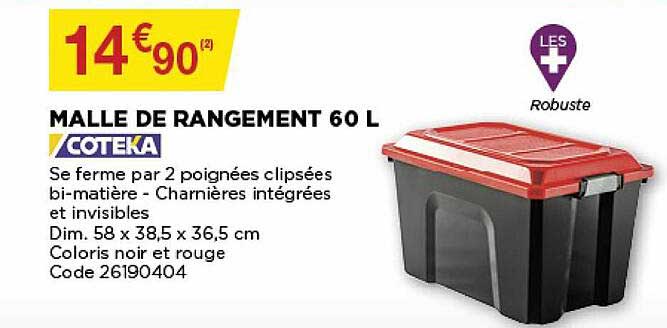 Malle De Rangement 60 L Coteka