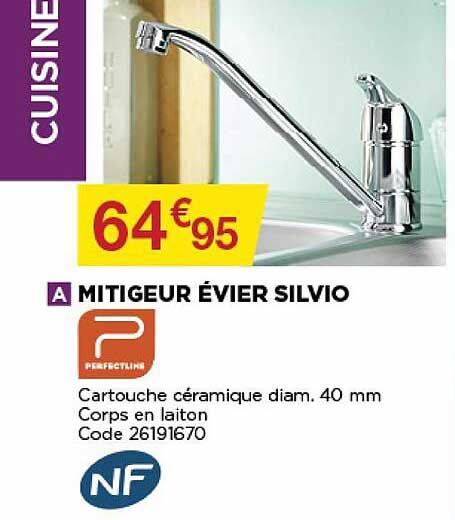 mitigeur évier silvio