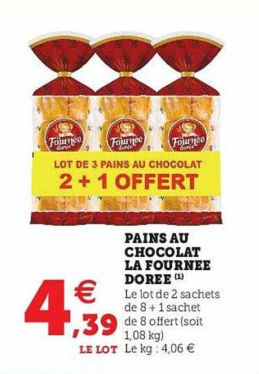 pains au chocolat la fournée dorée