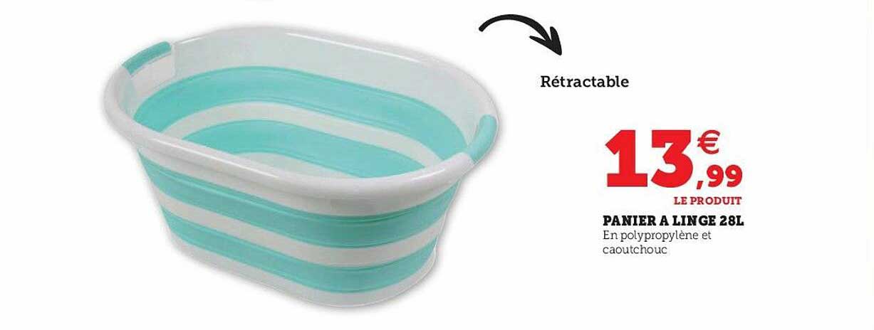 panier à linge 28l