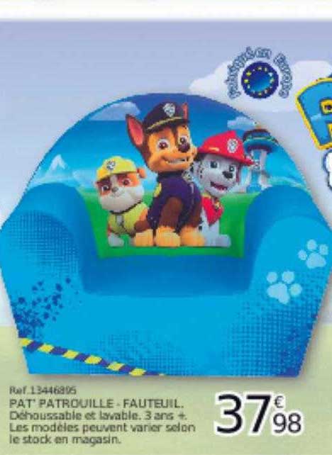 Pat Patrouille Fauteuil