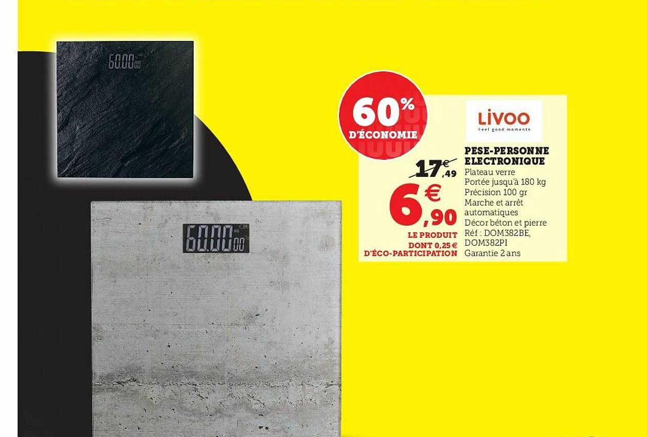 pèse-personne électronique livoo