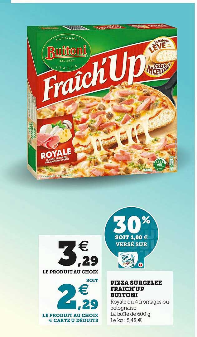 pizza surgelée fraîch'up buitoni