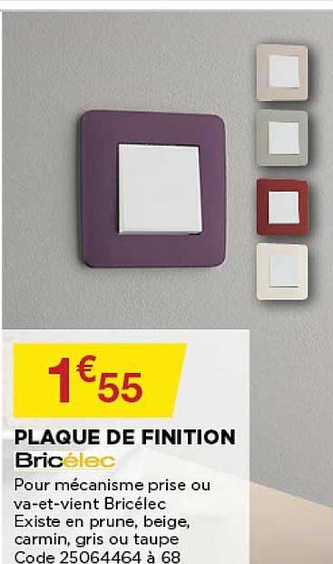 plaque de finition bricélec