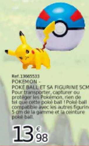 pokémon poké ball et sa figurine 5 cm
