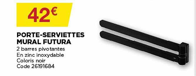 porte-serviettes mural futura