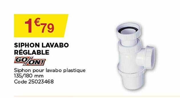Siphon Lavabo Réglable Go-on!
