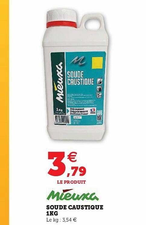 soude caustique 1kg mieuxa