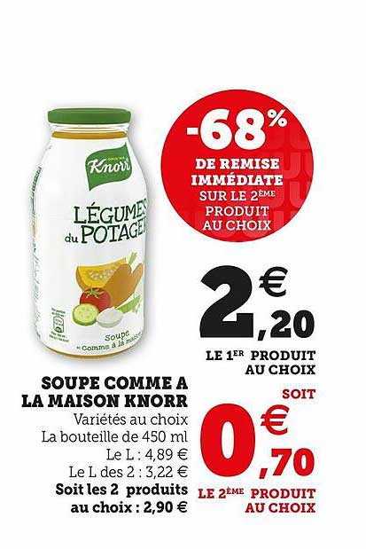 soupe comme à la maison knorr
