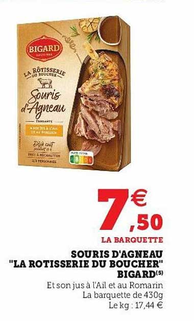 souris d'agneau "la rôtisserie du boucher" bigard