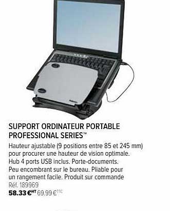 support ordinateur portable professional series