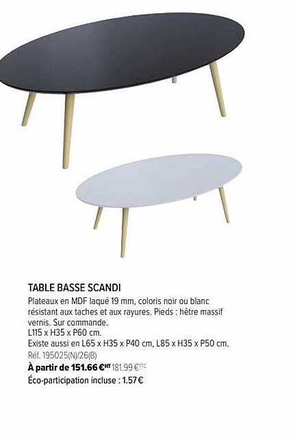table basse scandi
