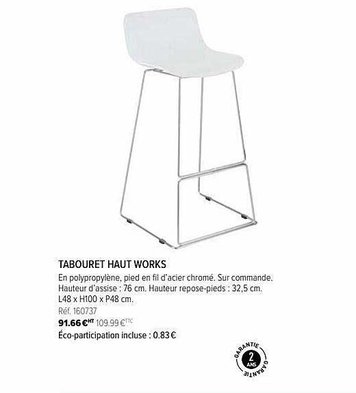 tabouret haut works