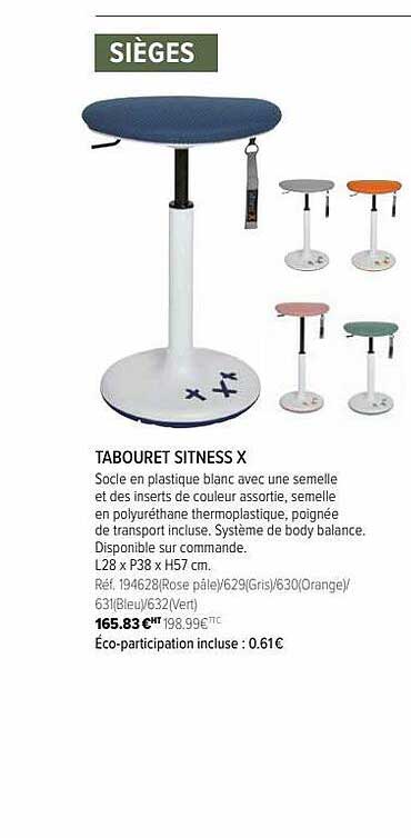 tabouret sitness x