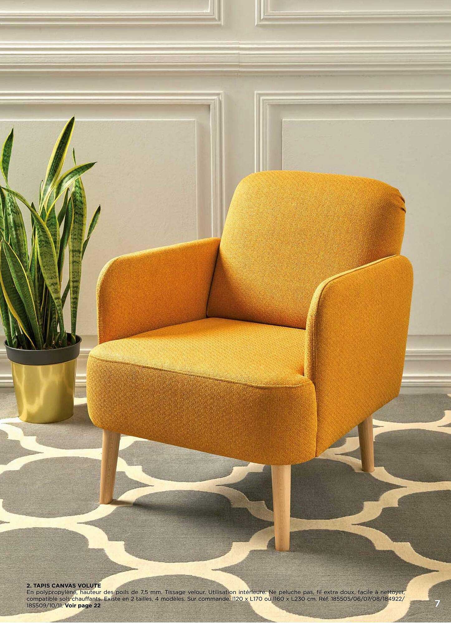 tapis canvas velouté