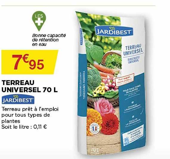 terreau universel 70 l jardibest