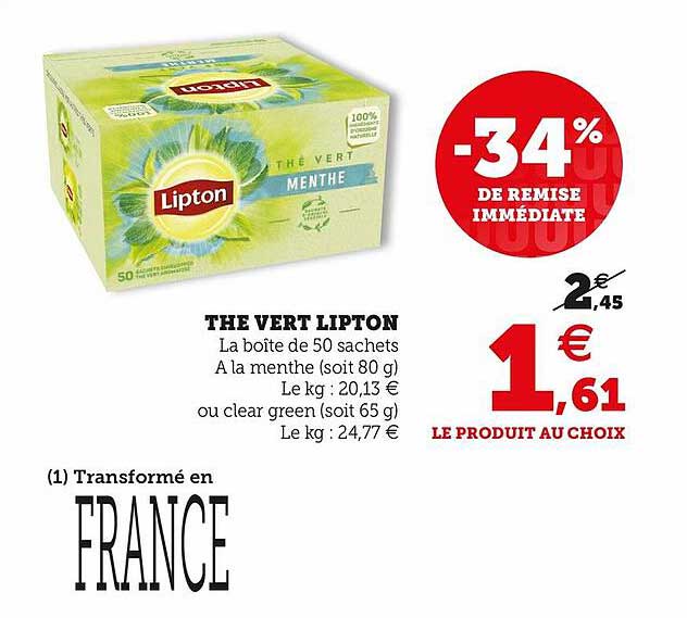 Thé Vert Lipton