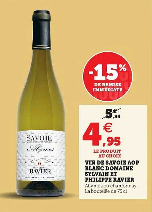 Vin De Savoie Aop Blanc Domaine Sylvain Et Philippe Ravier