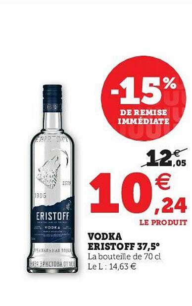 Vodka Eristoff 37,5°