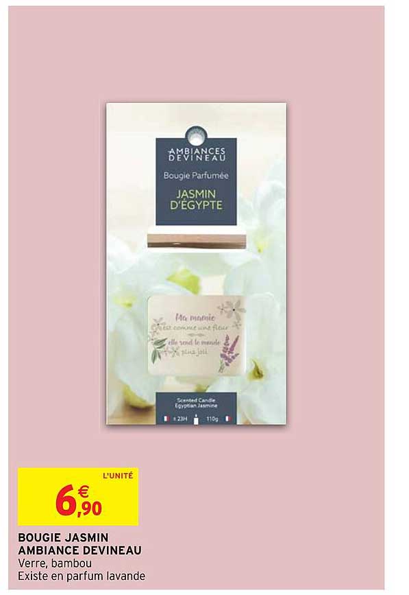 bougie jasmin ambiance devineau