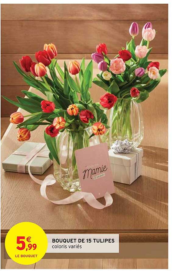 Bouquet De 15 Tulipes