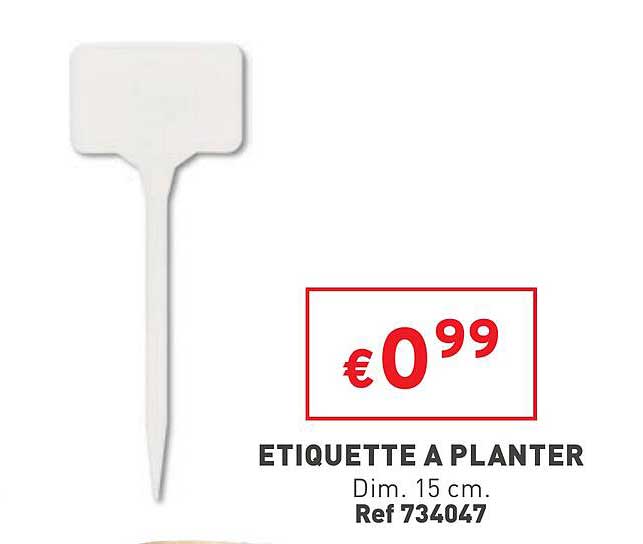 étiquette à planter