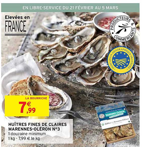 huîtres fines de claires marennes-oléron n°3