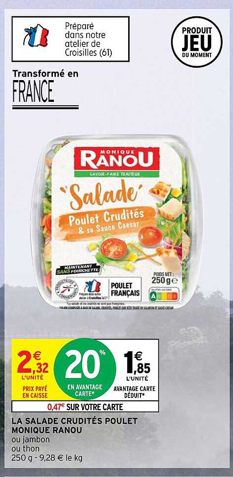 la salade crudités poulet monique ranou